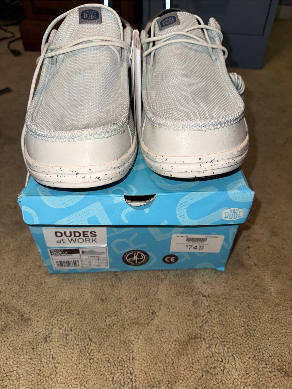 Hey Dude at Work Wally Work CE Dawn Blue/Multi